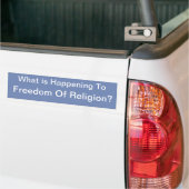 vrijheid van godsdienst bumpersticker (Op Truck)