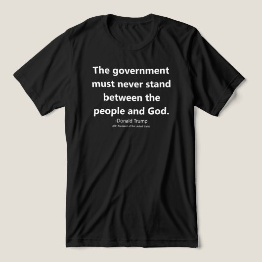 Vrijheid van godsdienst Donald Trump Tri-Blend Shirt (Design voorkant)