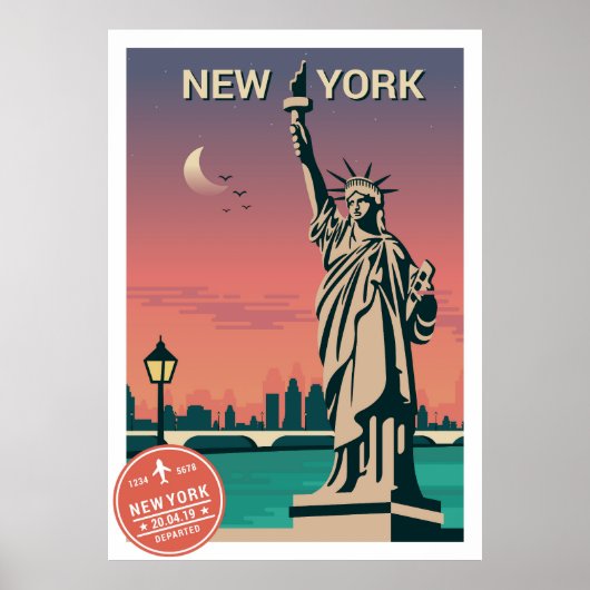 Vrijheid van het standbeeld poster (Voorkant)