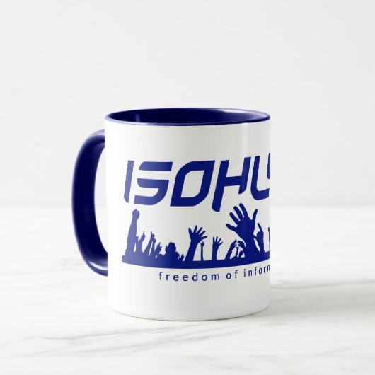 Vrijheid van informatie mok (Voorkant links)