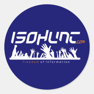 Vrijheid van informatie ronde sticker