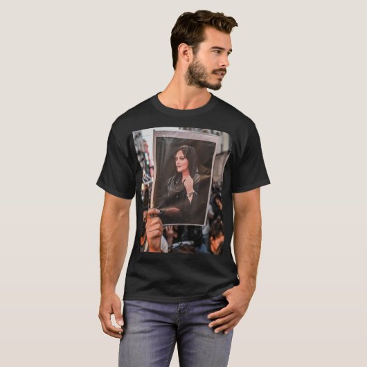 Vrijheid van IranLobby - Mahsa Amini T-shirt (Voorkant volledig)