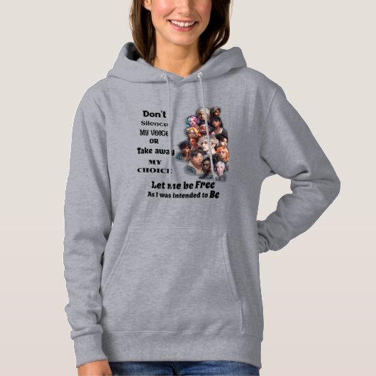 Vrijheid van keuze en stem hoodie (Voorkant)