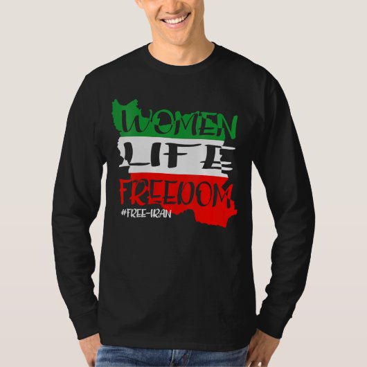 Vrijheid van leven in Iran T-shirt (Voorkant)