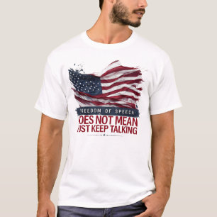 Vrijheid van meningsuiting betekent niet alleen ma t-shirt