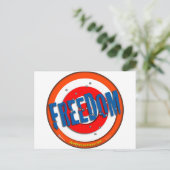 Vrijheid van meningsuiting briefkaart (Staand voorkant)