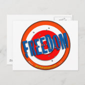 Vrijheid van meningsuiting briefkaart (Voorkant / Achterkant)