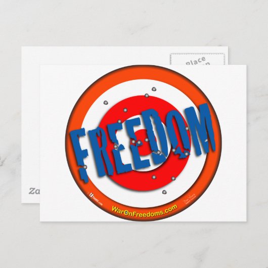 Vrijheid van meningsuiting briefkaart (Voorkant / Achterkant)