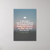 Vrijheid van meningsuiting Citaat van Noam Chomsky Canvas Afdruk (Voorkant)