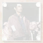 vrijheid van meningsuiting glazen onderzetter (Achterkant)