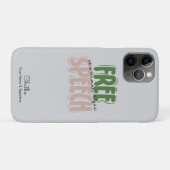 Vrijheid van meningsuiting is een mensenrecht Case-Mate iPhone case (Achterkant (horizontaal))