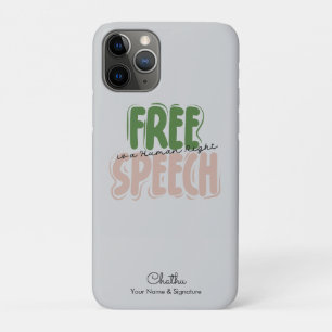 Vrijheid van meningsuiting is een mensenrecht Case-Mate iPhone case