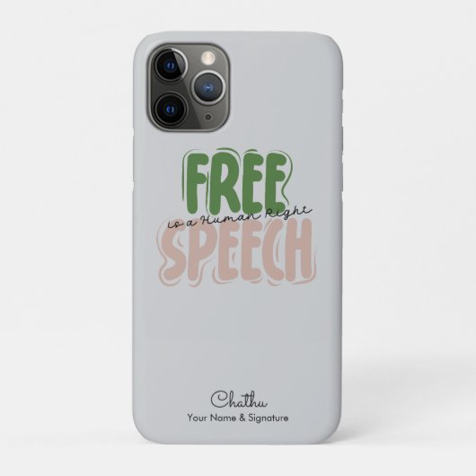 Vrijheid van meningsuiting is een mensenrecht Case-Mate iPhone case (Achterkant)