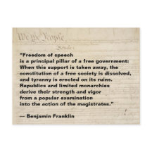 Vrijheid van meningsuiting is een pijler van de vr