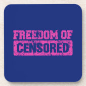 Vrijheid van meningsuiting is misschien niet zo drankjes onderzetter (Voorkant)