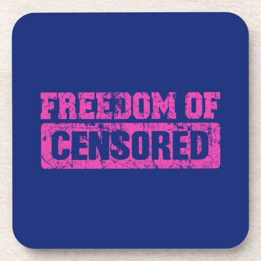 Vrijheid van meningsuiting is misschien niet zo drankjes onderzetter (Voorkant)