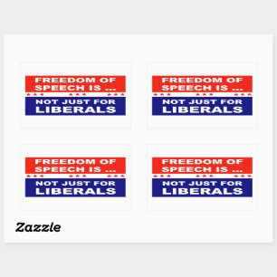 Vrijheid van meningsuiting is niet alleen voor de rechthoekige sticker