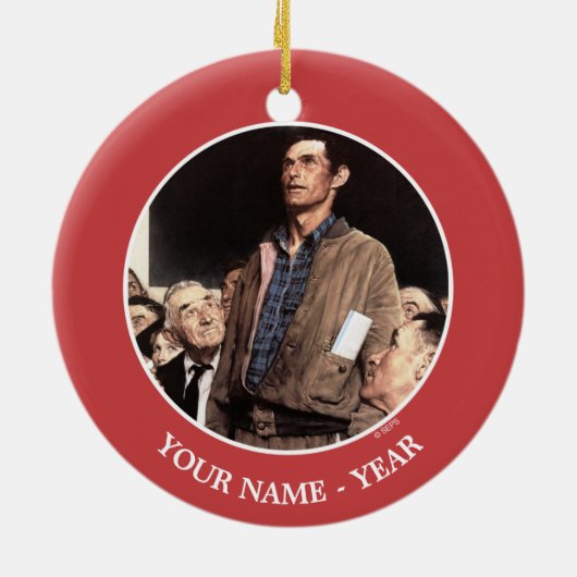 vrijheid van meningsuiting keramisch ornament (Achterkant)