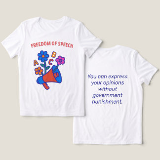 Vrijheid van meningsuiting: laat elke stem bloeien Tri-Blend shirt
