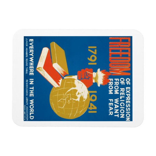 Vrijheid van meningsuiting magneet (Horizontaal)