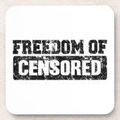 Vrijheid van Meningsuiting Misschien Niet Exact Drankjes Onderzetter (Voorkant)