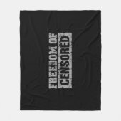 Vrijheid van meningsuiting misschien niet fleece deken (Voorkant)