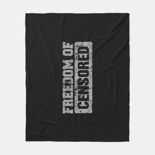 Vrijheid van meningsuiting misschien niet fleece deken (Voorkant)