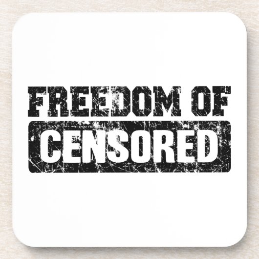 Vrijheid van meningsuiting misschien niet precies drankjes onderzetter (Voorkant)