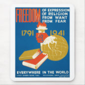 Vrijheid van meningsuiting muismat (Voorkant)