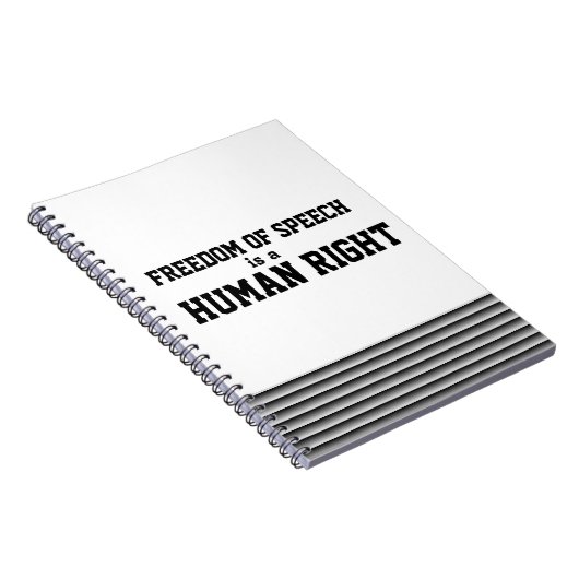 Vrijheid van meningsuiting notebook notitieboek (Rechterzijde)