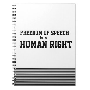Vrijheid van meningsuiting notebook notitieboek