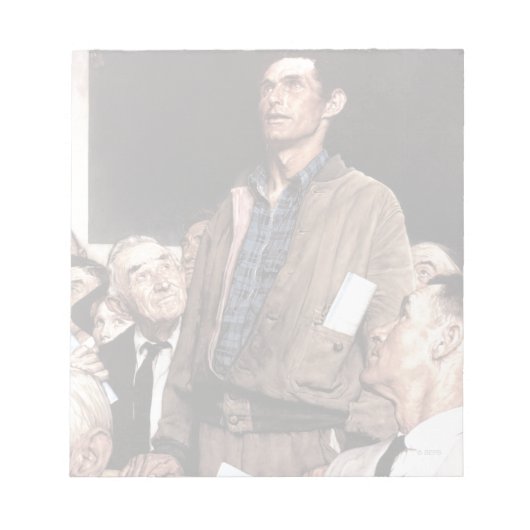 vrijheid van meningsuiting notitieblok (Voorkant)