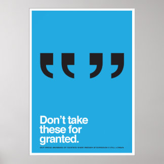 Vrijheid van meningsuiting Poster