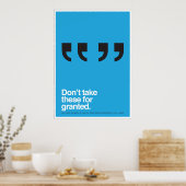 Vrijheid van meningsuiting Poster (Keuken)