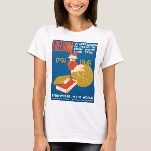 Vrijheid van meningsuiting t-shirt (Voorkant)