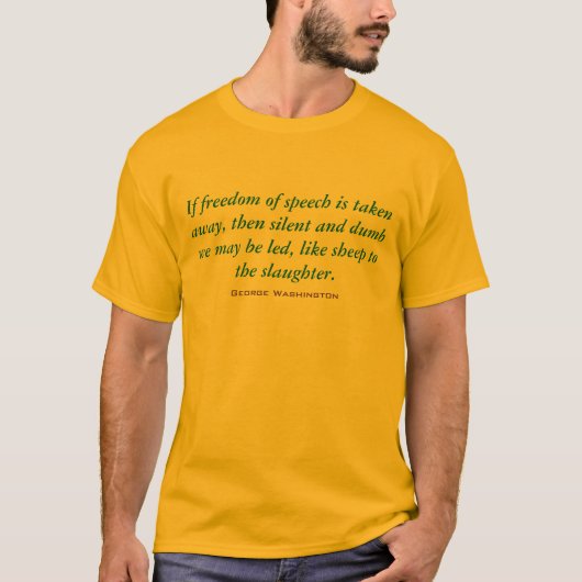 Vrijheid van meningsuiting t-shirt (Voorkant)