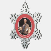 vrijheid van meningsuiting tin sneeuwvlok ornament (Rechts)