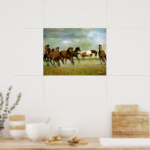 Vrijheid van motivatie kunstwerken - Rendpaarden Poster (Keuken)