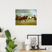 Vrijheid van motivatie kunstwerken - Rendpaarden Poster (Thuiskantoor)