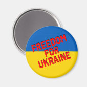 VRIJHEID VAN OEKRAÏNE MET Vlag Magneet (Voorkant / Achterkant)