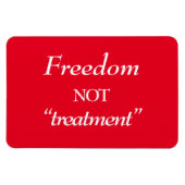 Vrijheid van opsluiting Crimson Magnet Magneet (Horizontaal)