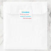 Vrijheid van opsluiting Sticker (Tas)