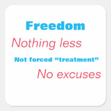 Vrijheid van opsluiting Sticker