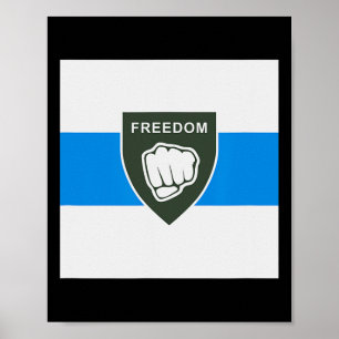 Vrijheid van Rusland Legioen - Russisch defect voo Poster