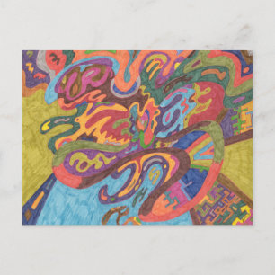 Vrijheid van vliegen, oorspronkelijk abstract - Ge Briefkaart