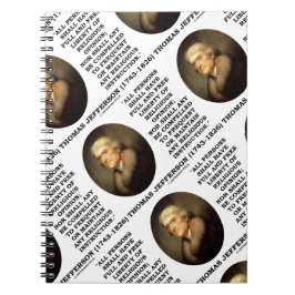 Vrijheid van vrijheid van godsdienst Jefferson Notitieboek