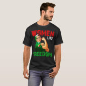 Vrijheid van vrouwen t-shirt (Voorkant volledig)