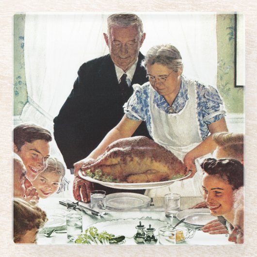 Vrijheid van wil glazen onderzetter (Voorkant)