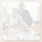 Vrijheid van wil glazen onderzetter (Achterkant)