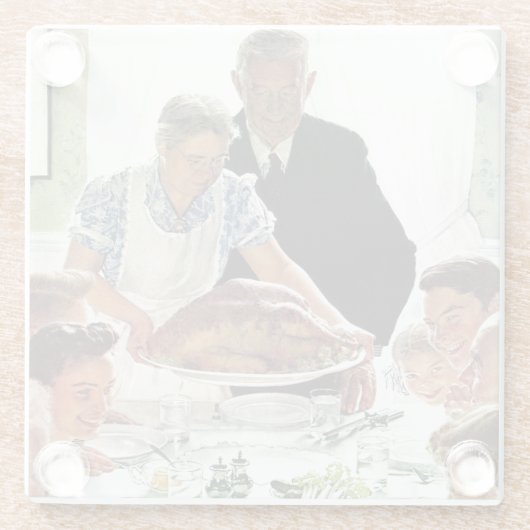 Vrijheid van wil glazen onderzetter (Achterkant)